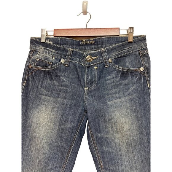 Nissi Straight Leg Embroidered Pocket Jeans Women's Juniors Size 9 - Picture 2 of 12